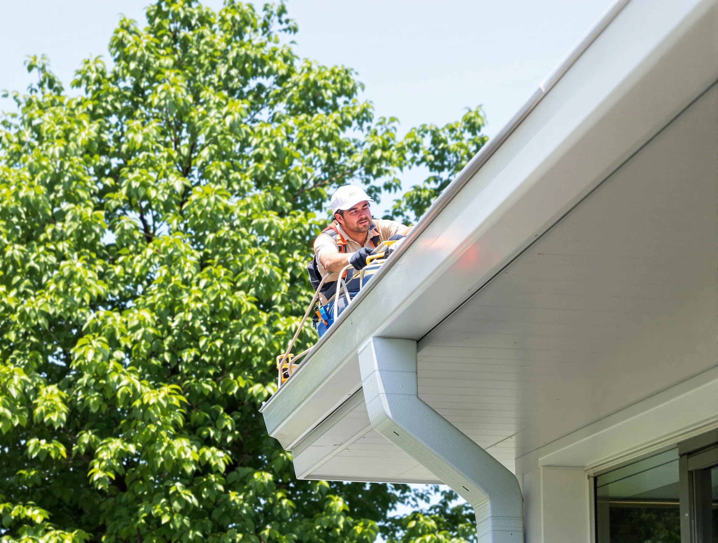 Wadsworth Roofing Company expert examining roof shingles in Wadsworth, OH
